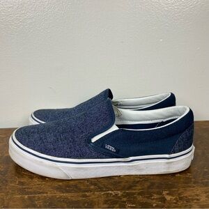 Vans denim & suede classic slip on